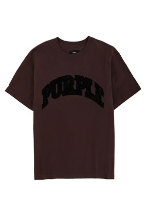 Brown cotton T-shirt PURPLE BRAND | P117HBFP126BLACK